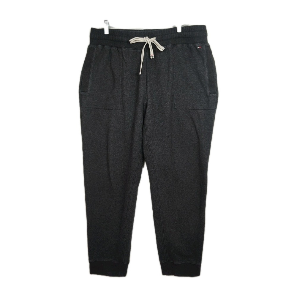 Tommy Hilfiger Sweatpants Men's L Gray Elastic Waist‎ Drawstring Relaxed